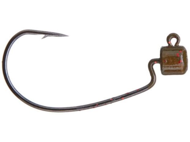 2 & 1-16 oz LS EWG Ned Jig Green & Pumpkin Fishing Hook