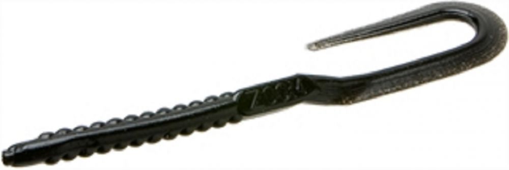 6 in. U-Tale Worm 20BG-Black Fishing Lure