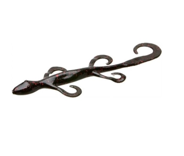 6 in. Lizard 9BG-Black & Red MF Fishing Lure