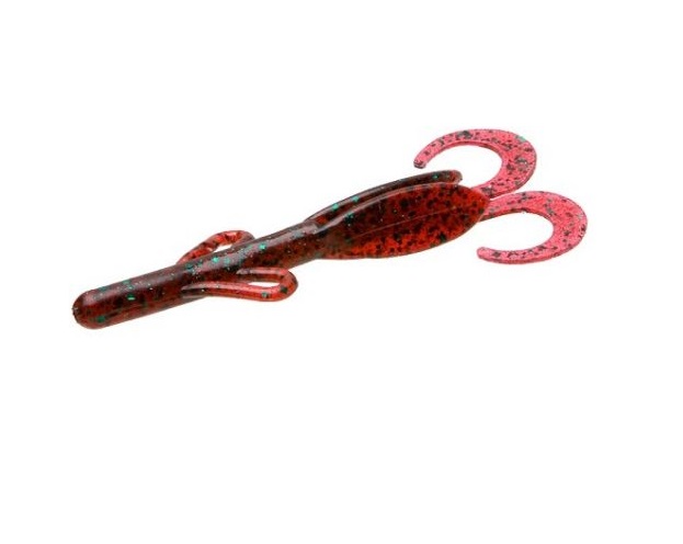 12BG-Baby Brush Hog Red Bug Fishing Lure