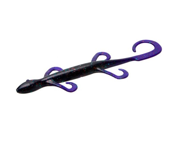 Zoom  8 in. Magnum Lizard 9BG-Junebug Red Fishing Lure