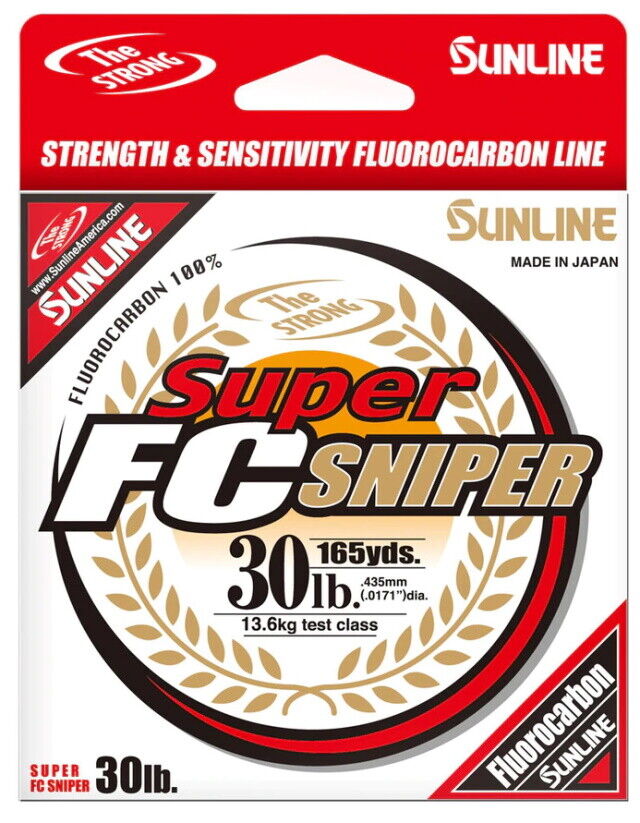 6 lbs x 1200 Yard Super Fluorocarbon Sniper Natural & Clear