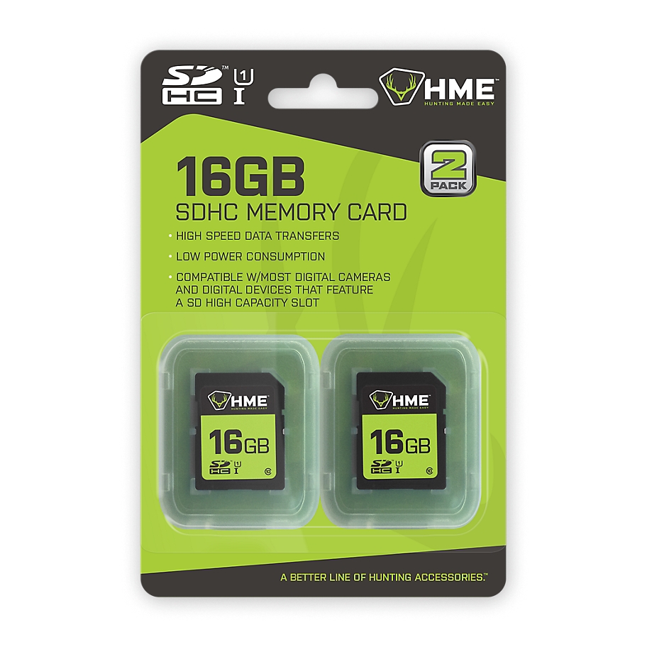 Picture of HME HME-16GB2PK 16GB Double Memory SD Card - Pack of 2
