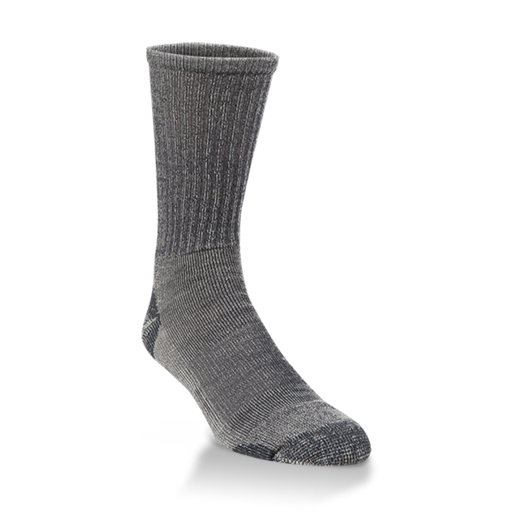H71676 Large Crew Socks, Charcoal - Size 6-9