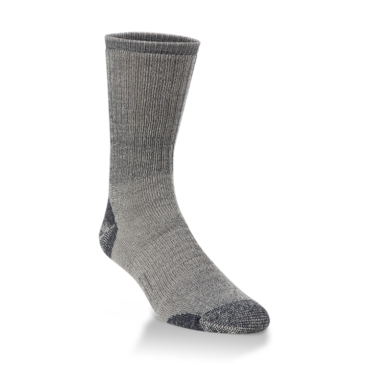 H71683 Medium Crew Socks, Charcoal - Size 9-12