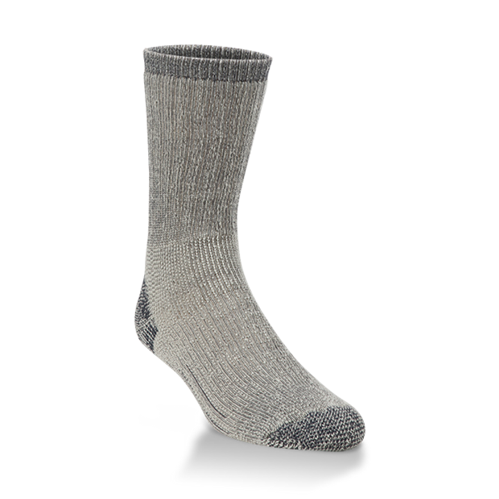 H71688 Heavy Crew Socks, Charcoal - Size 6-9