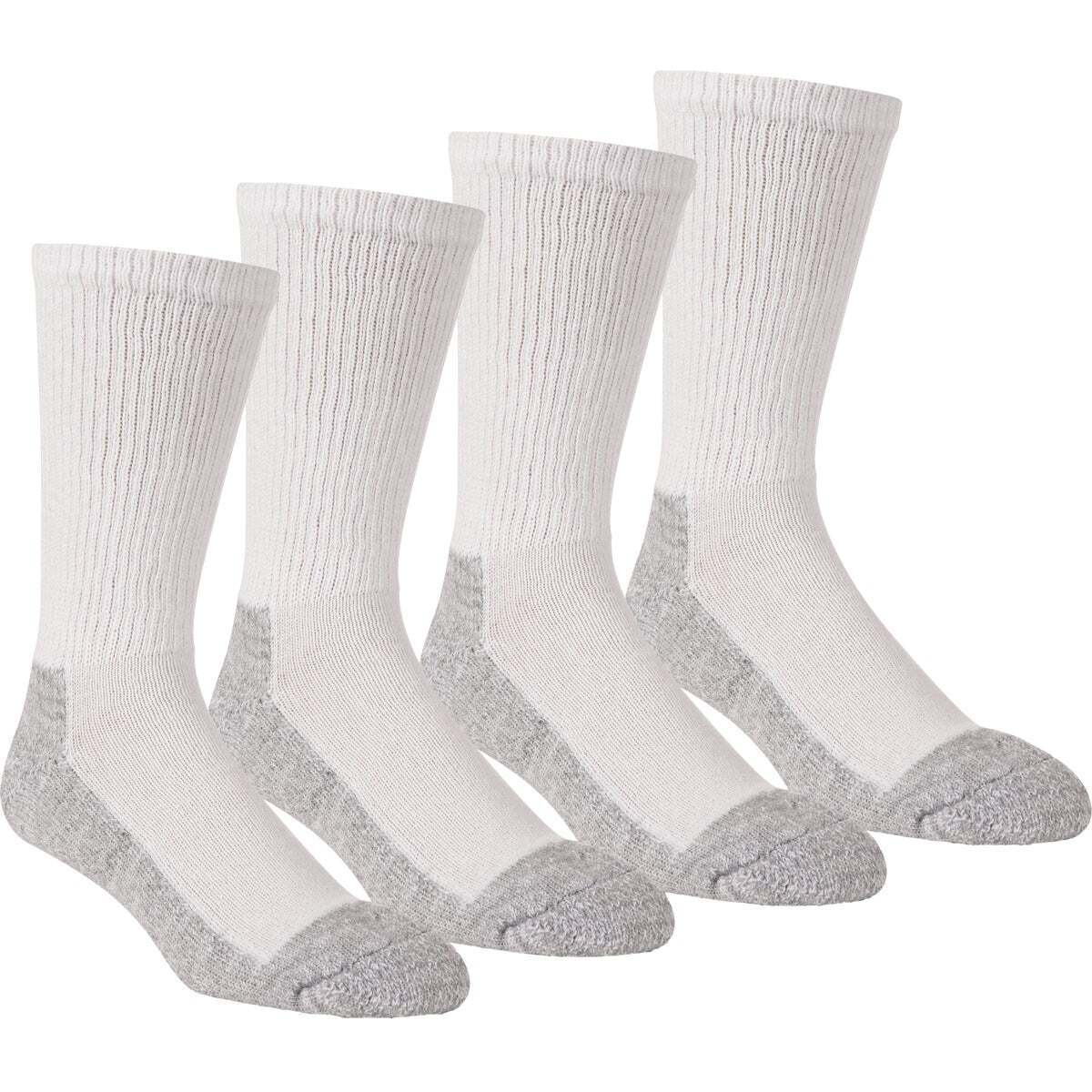 Picture of Hiwassee H72375 Work Crew Sock for Women&#44; White - Size 9-12 - Pack of 4