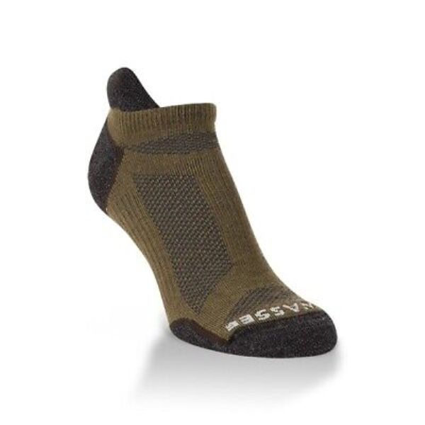 H73418 Lightweight Noshow Socks, Coyote - Size 9-12