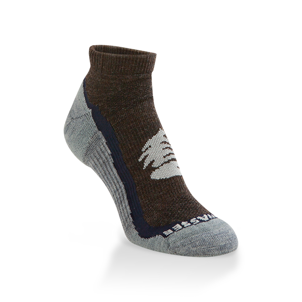 H74211 Lightweight Sig Crew Socks, Chestnut - Size 12 Plus