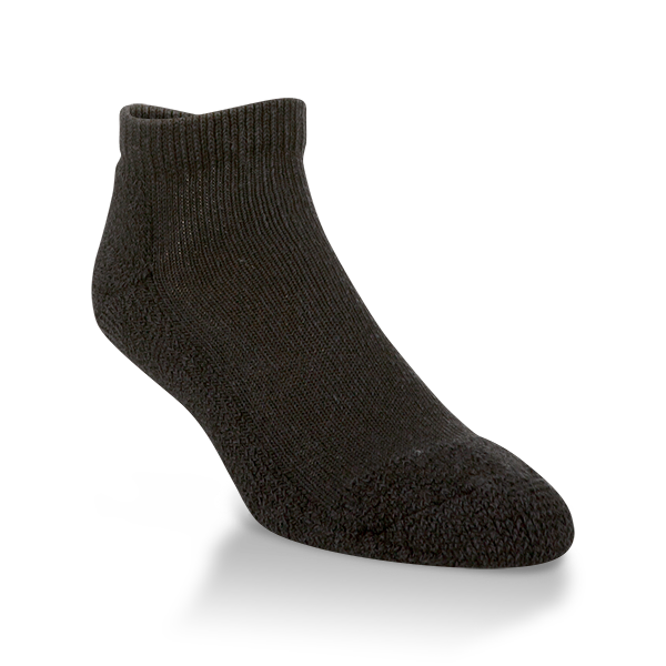 H74859 Low Cut Socks, Black - Size 6-9
