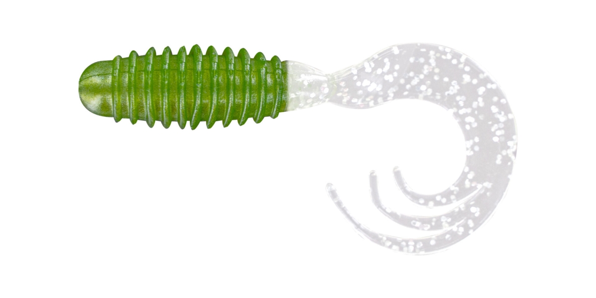 2 in. Ring Triple Tip Grub Silver Frog Fishing Lure - Pack of 10