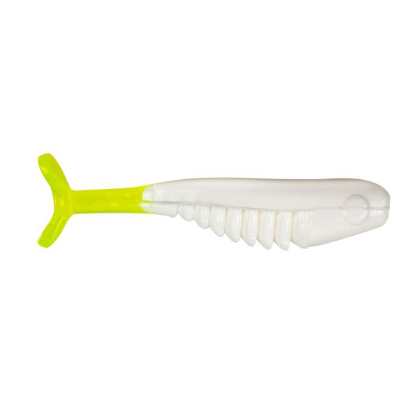 Slab Hunter Bone White & Chartreuse Fishing Lure - Pack of 10