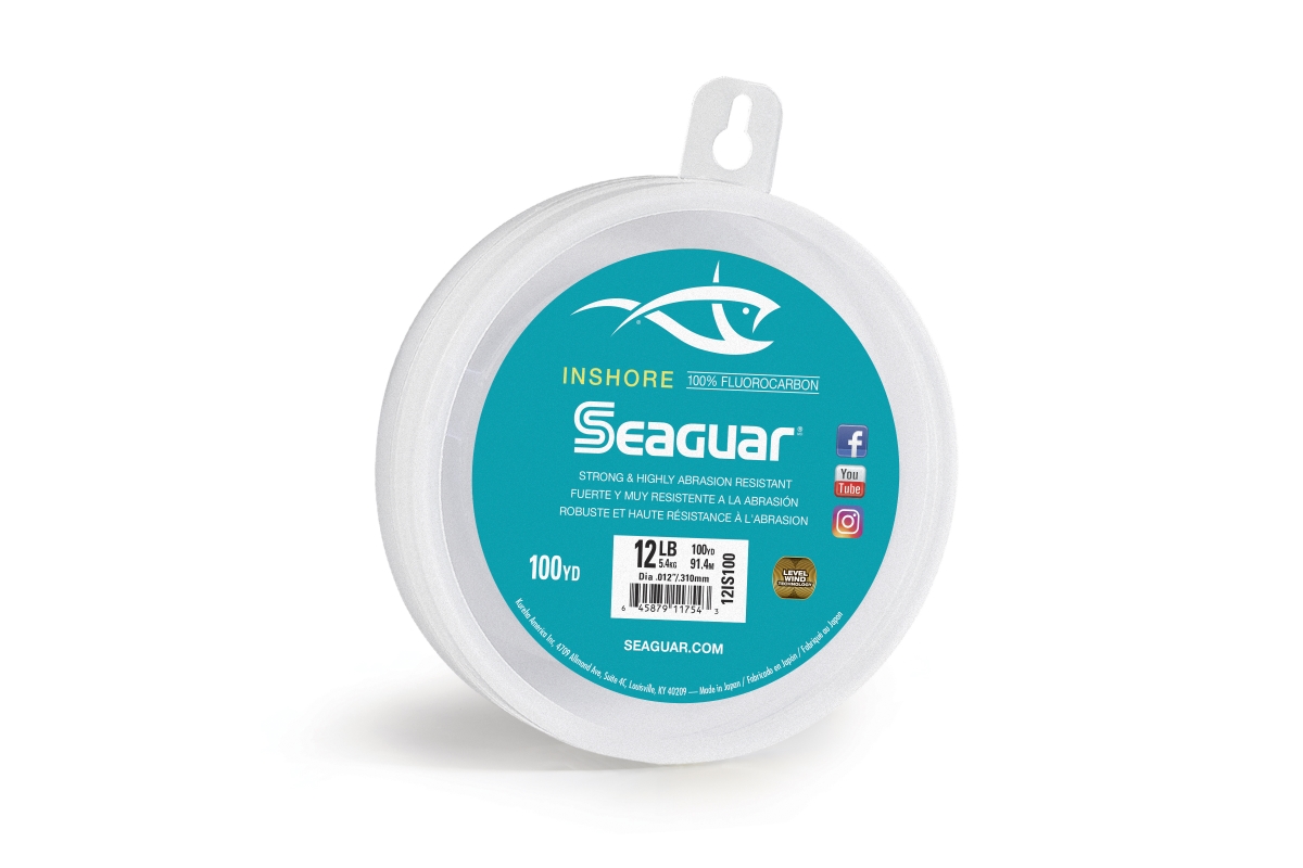 12 lbs 100 Yard in Shore Fluorocarbon Filler Spool Line, Clear