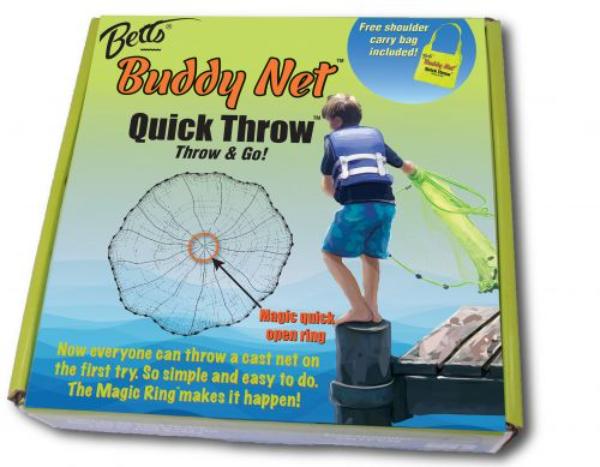 CH5-I-EZ 5 ft. x 0.375 in. Buddy Quick Throw Cast Net, Chartreuse