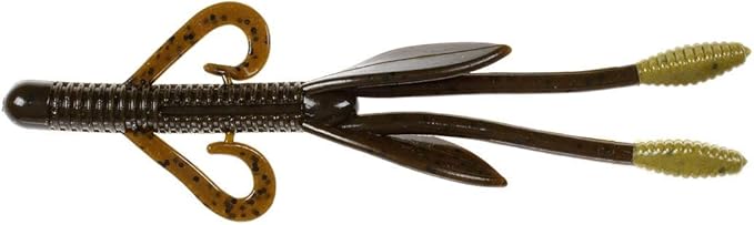 BBB-FLYSQ5-01 5 in. Flying Squirrel Lures, Green Pumpkin - Pack of 7