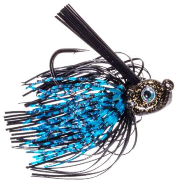 BEL-RLJBB12 0.5 oz Russ Lane Pitch N Skip Jig, Black & Blue