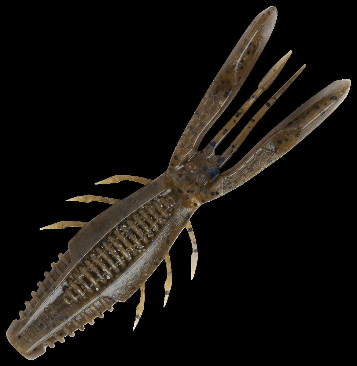 CCBRB4GPBP Crushcity Bronco Bug 4 Lures, Green Pumpkin & Blue Pearl