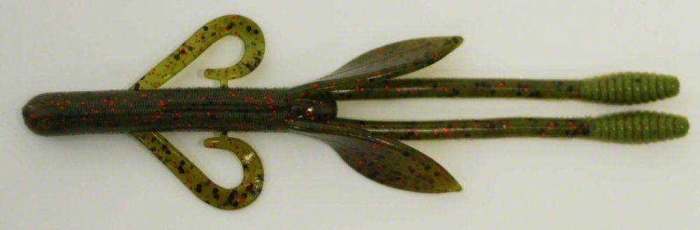 BBB-FLYSQ5-04 5 in. Flying Squirrel Lures, Watermelon Red Flake - Pack of 7