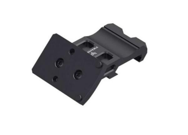 Picture of 10 Ring Marketing RR-DSM-1913 Rebel Offset for Picatinny Rail Dot Sight Mount Hard&#44; Anodize Black