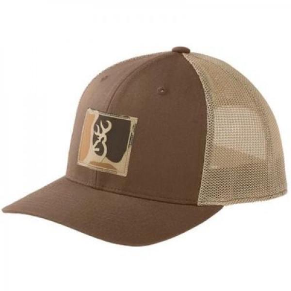 Mens Cypress Snap Cap, Brown & Vintage Tan