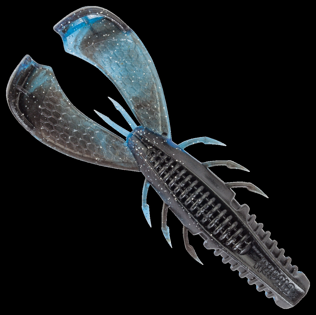 CCCLC35BKNB Crushcity Cleanup Craw 3 Lures, Black & Blue