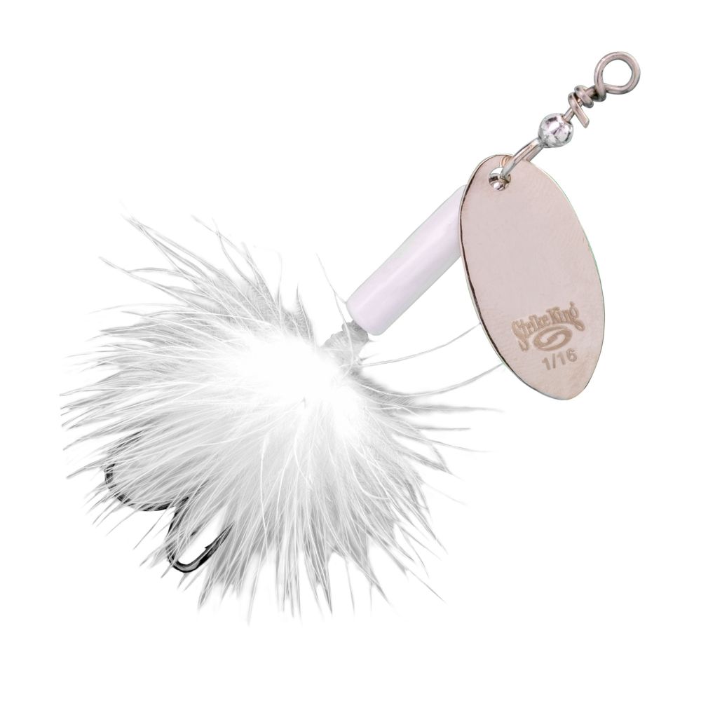 BSPN116-204 0.062 oz Bitsy Spinner Lures, White