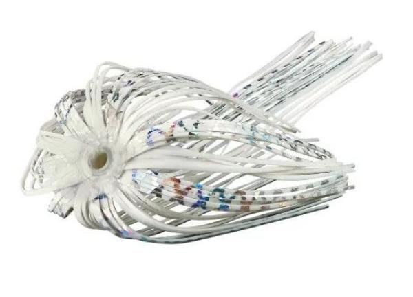 WESK01S We Skirt Replacement Lures, White & Silver