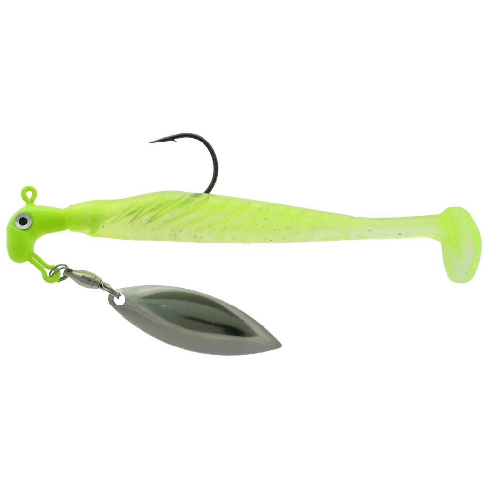 YR38-3198 0.375 oz Yum Runner Underspin, Chartreuse Clear Shad