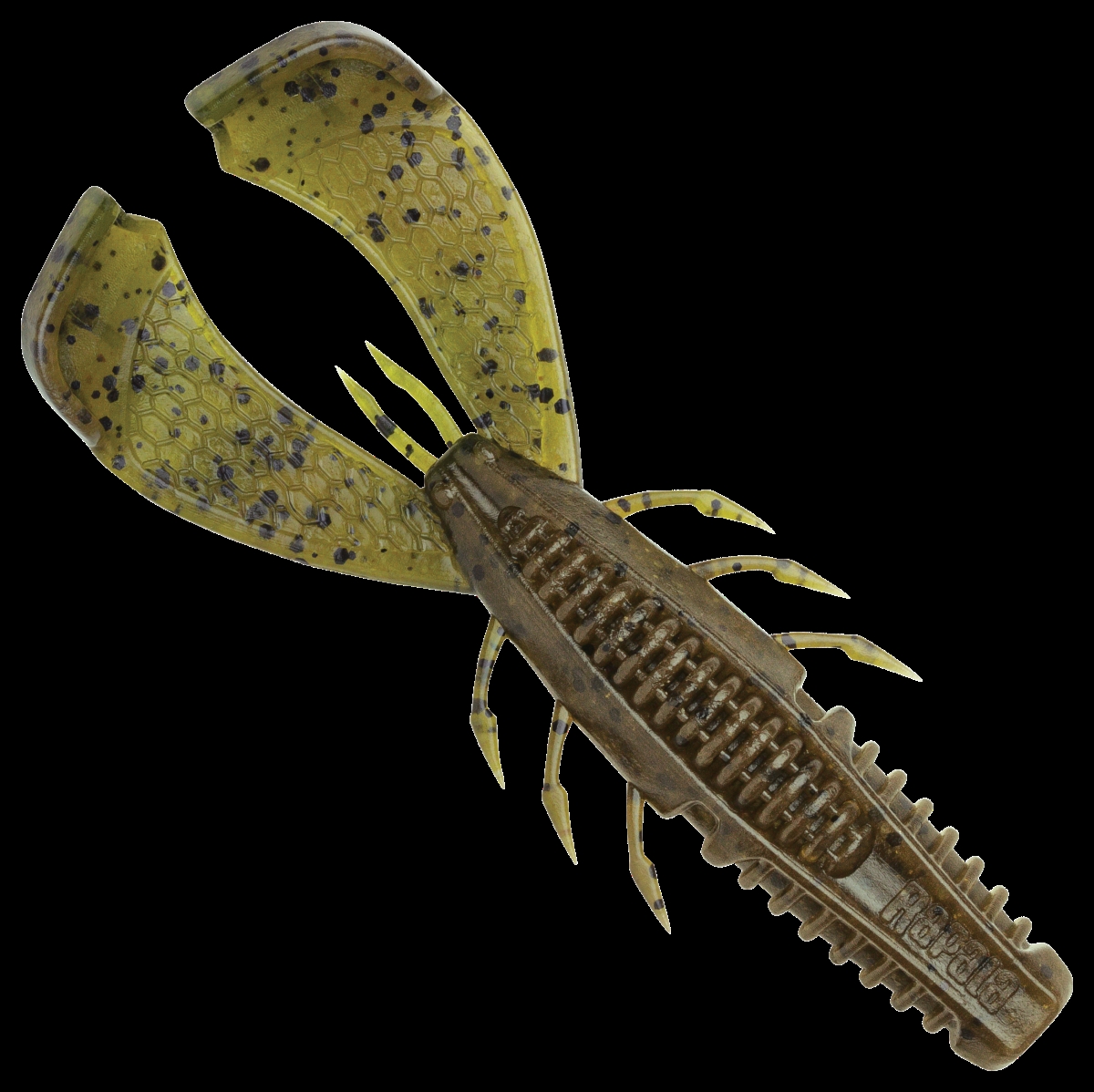 CCCLC35GPWM Crushcity Cleanup Craw 3 Lures, Green Pumpkin Magic