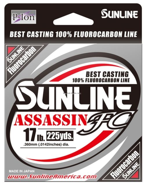 63042307 17 lbs & 225 Yard Assassin FC Fluorocarbon Line