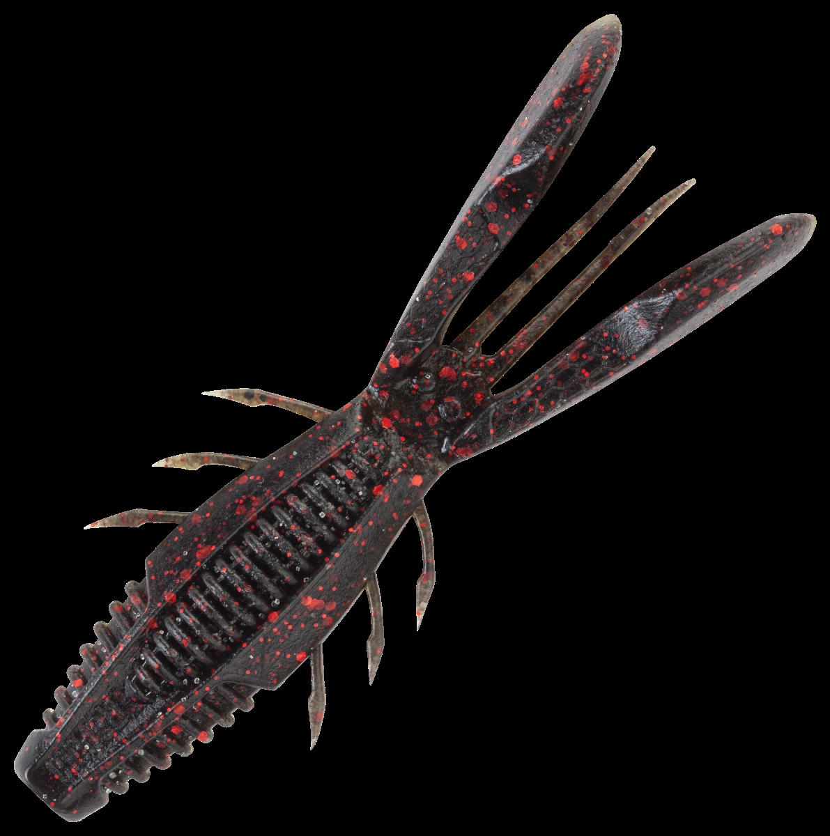CCBRB4CAL Crushcity Bronco Bug 4 Lures, California Craw