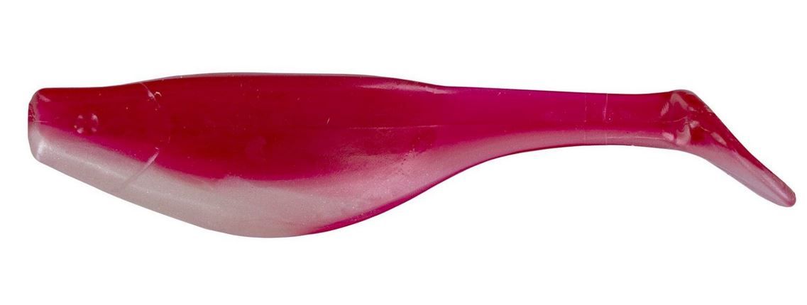BBB-SH409 4 in. Shad Lures, Red Lures, Pearl - Pack of 10