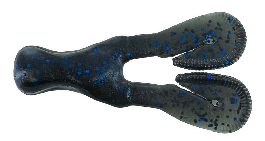 BBB-SCTRAMT19 3.5 in. Scentsation Ramtail Lures, Black & Blue Flake - Pack of 6