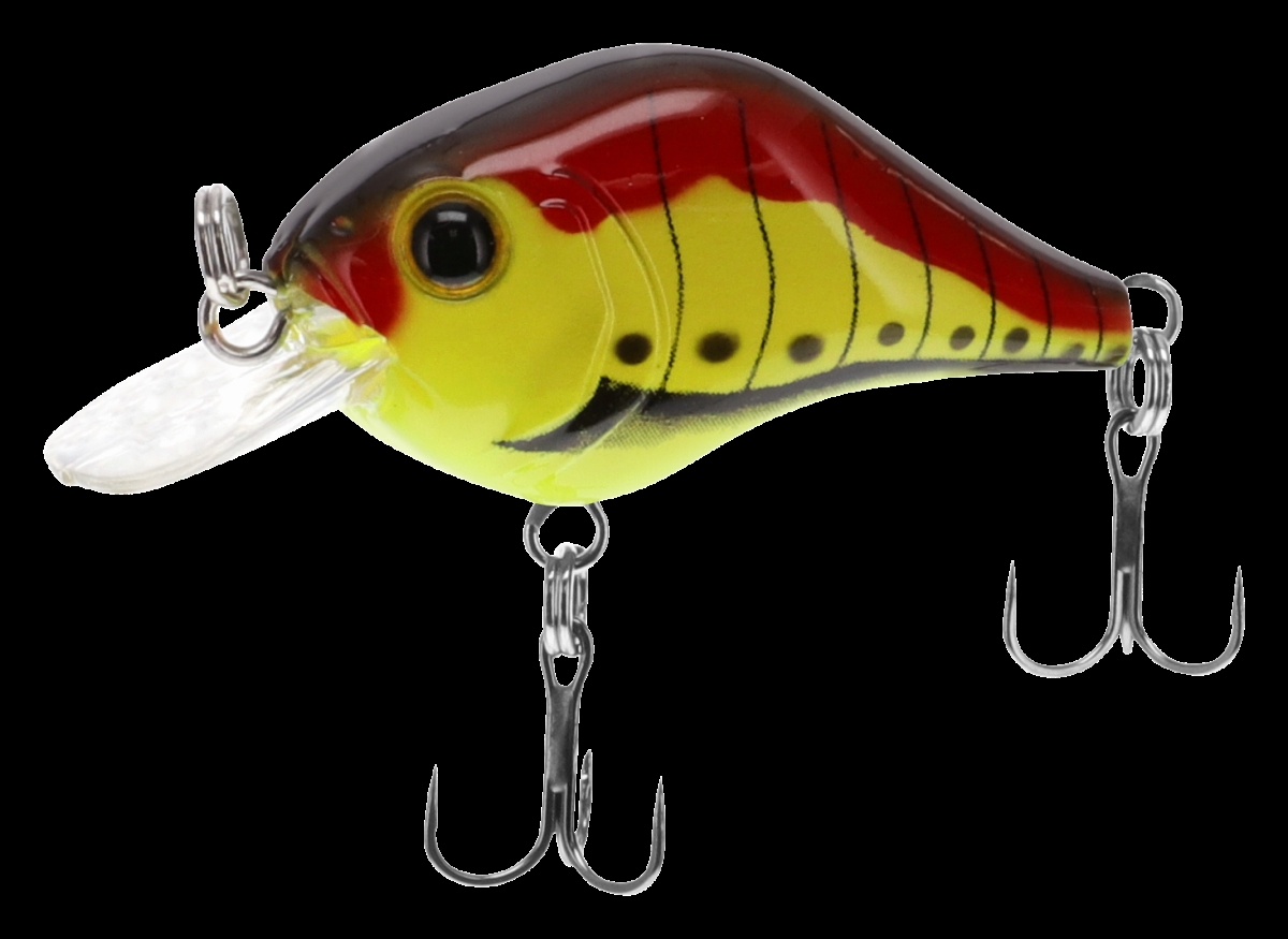 BLF-GN18-804 Tiny Crank 0.125 oz Lures, Red Catepilar