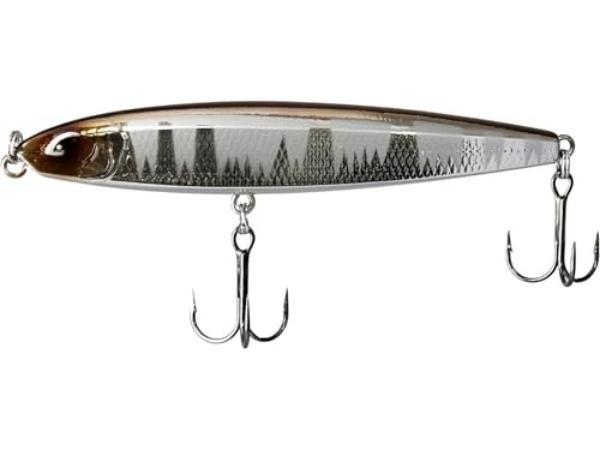 BLF-DC58-1010 BL Depth Strike Twitchbait Fishing Lure, Chrome White