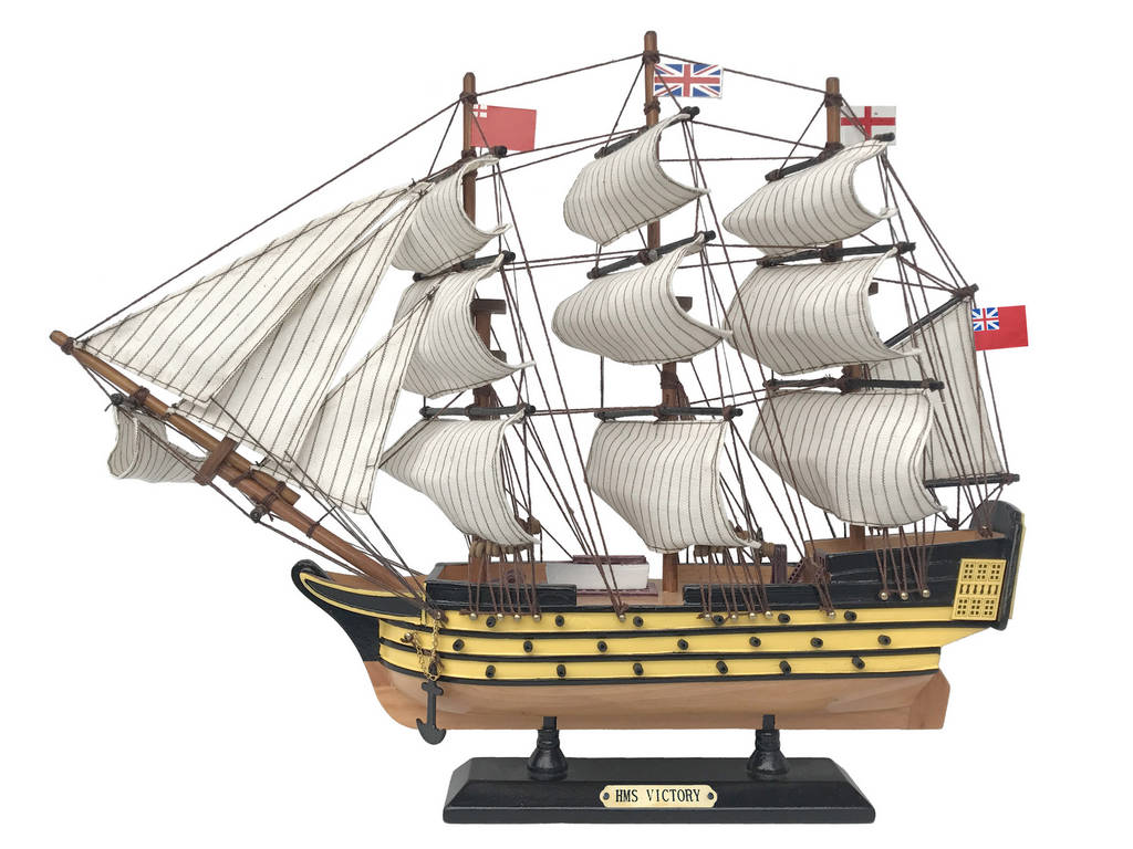 Wooden HMS Victory Limited Tall Ship Model, 15 in.