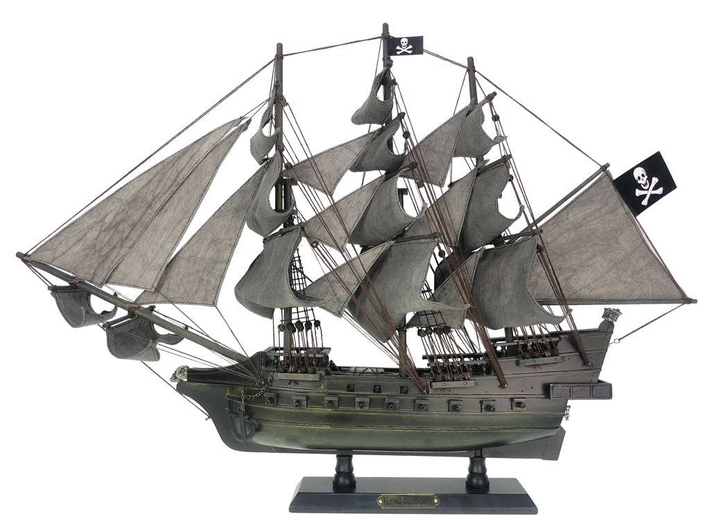 Picture of Handcrafted Model Ships Flying-Dutchman-26 Wooden Flying Dutchman Limited Model Pirate Ship - 26 in.