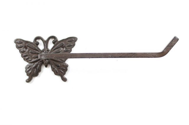 Picture of Handcrafted Model Ships K-9218-Cast-Iron Cast Iron Butterfly Toilet Paper Holder - 11 in.