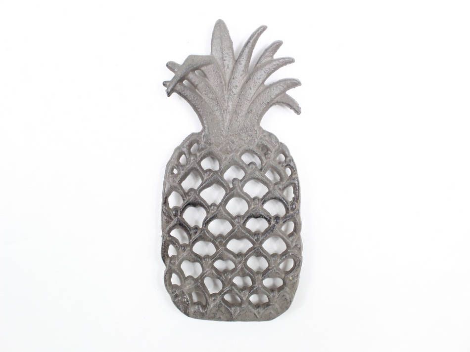 Cast Iron Pineapple Trivet, 9 in.
