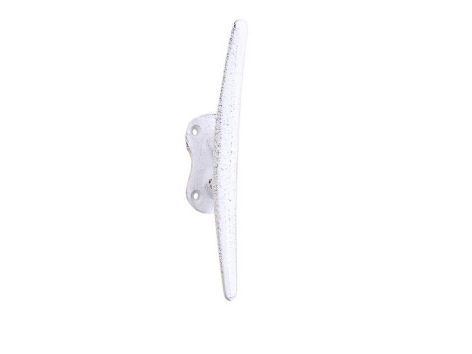 K-1461A-W Whitewashed Cast Iron Cleat Wall Hook, 6 in.