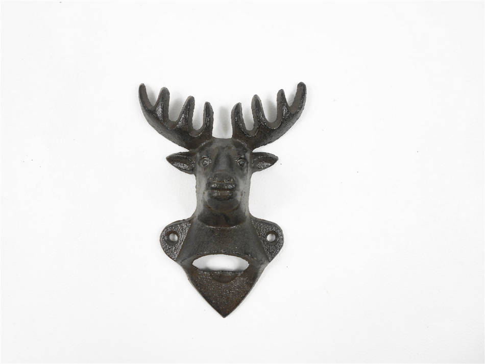 Picture of Handcrafted Model Ships K-9126-Cast-Iron 6 in. Cast Iron Deer Bottle Opener