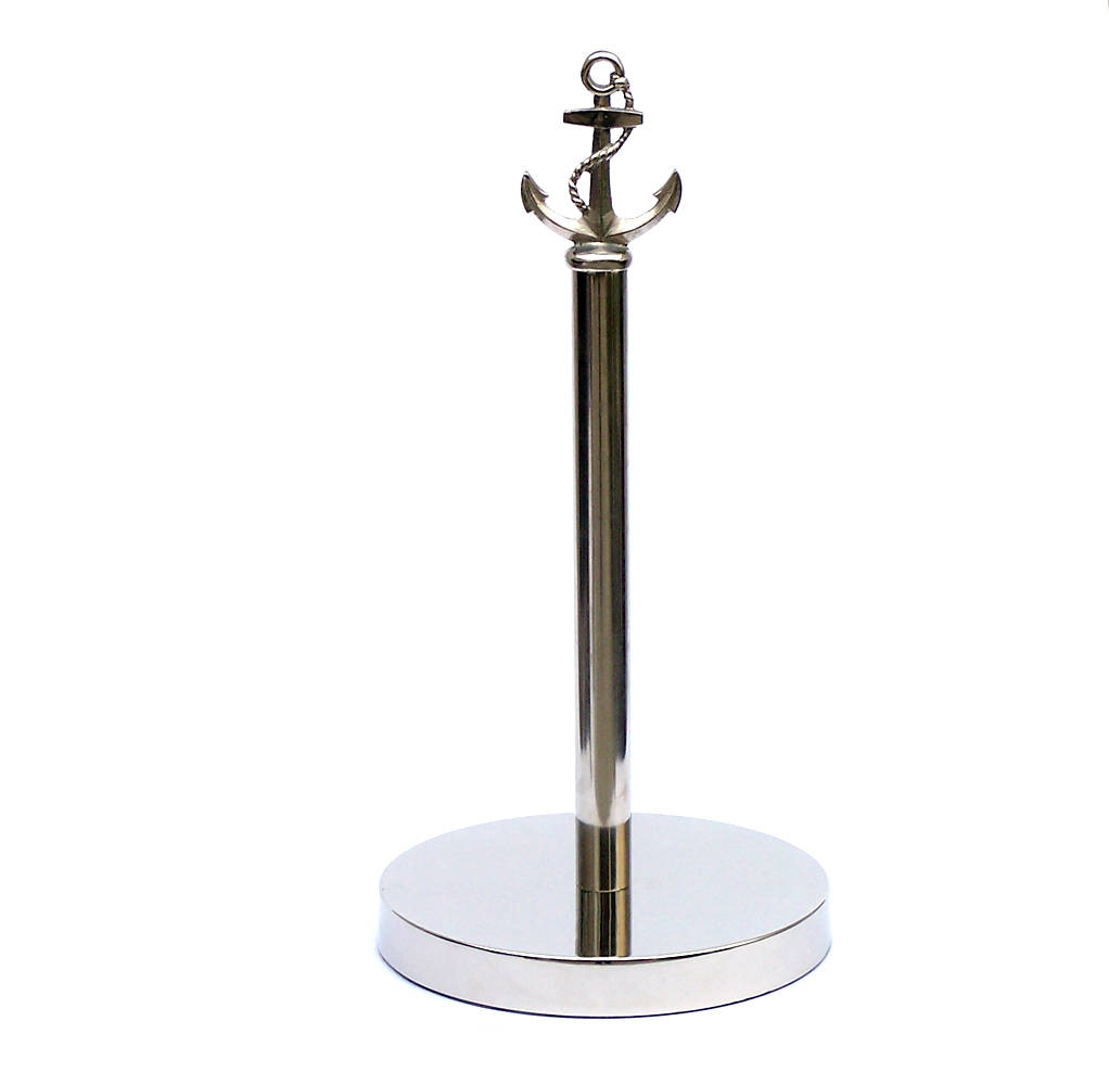Picture of Handcrafted Model Ships ANPTH-6001-CH-T 7 x 7 x 16 in. Chrome Anchor Extra Toilet Paper Holder