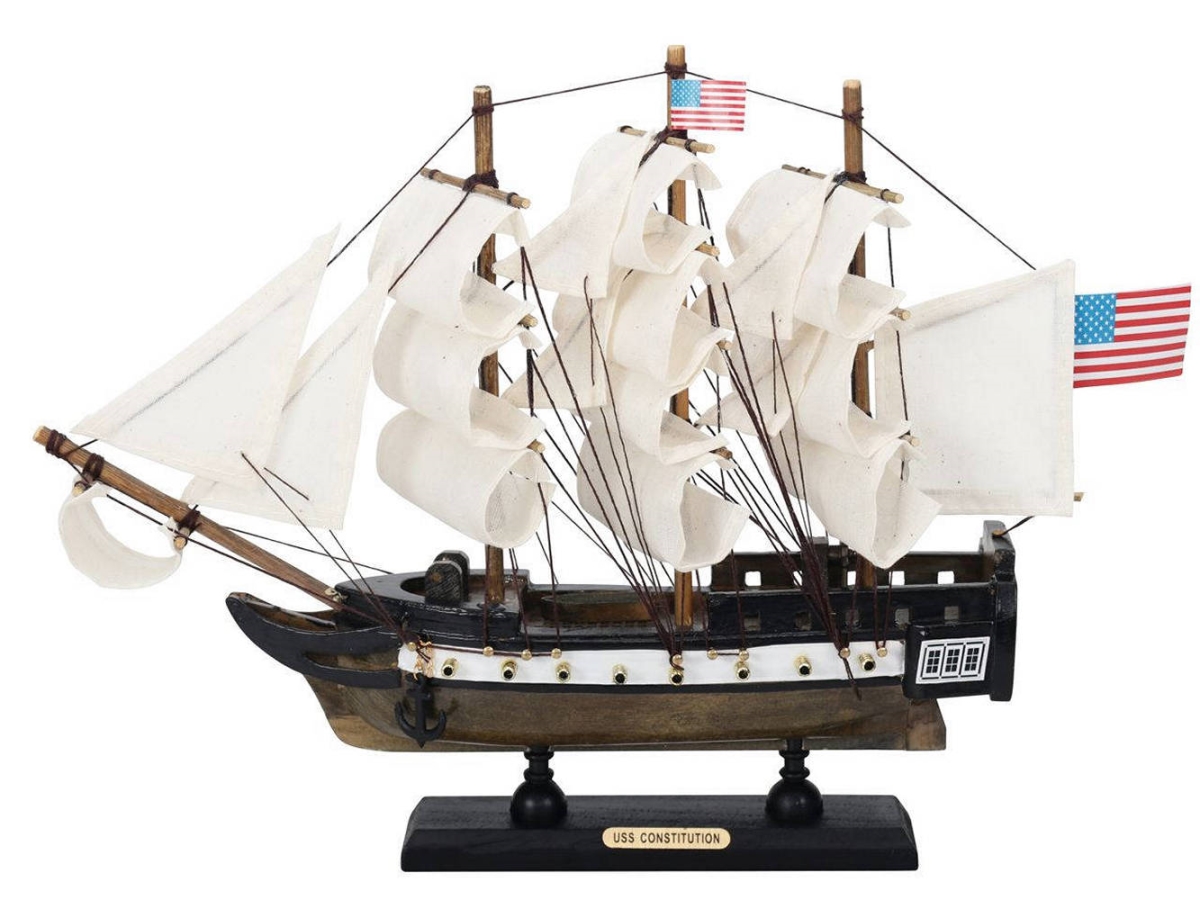 Picture of Handcrafted Model Ships Con-Lim12 9 x 2 x 12 in. Wooden USS Constitution Limited Tall Ship Model