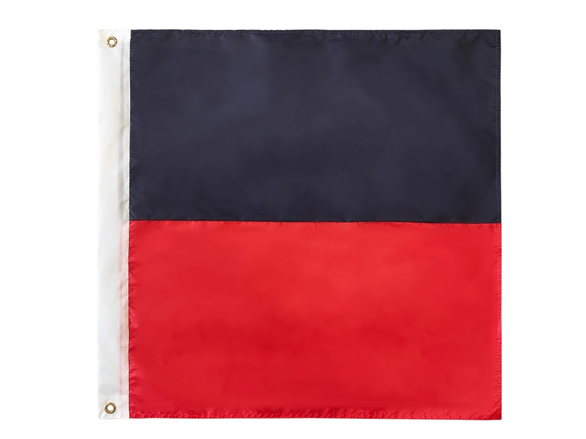 24 in. Authentic Letter E Nautical Alphabet Navy Code Outdoor Use Signal Flag
