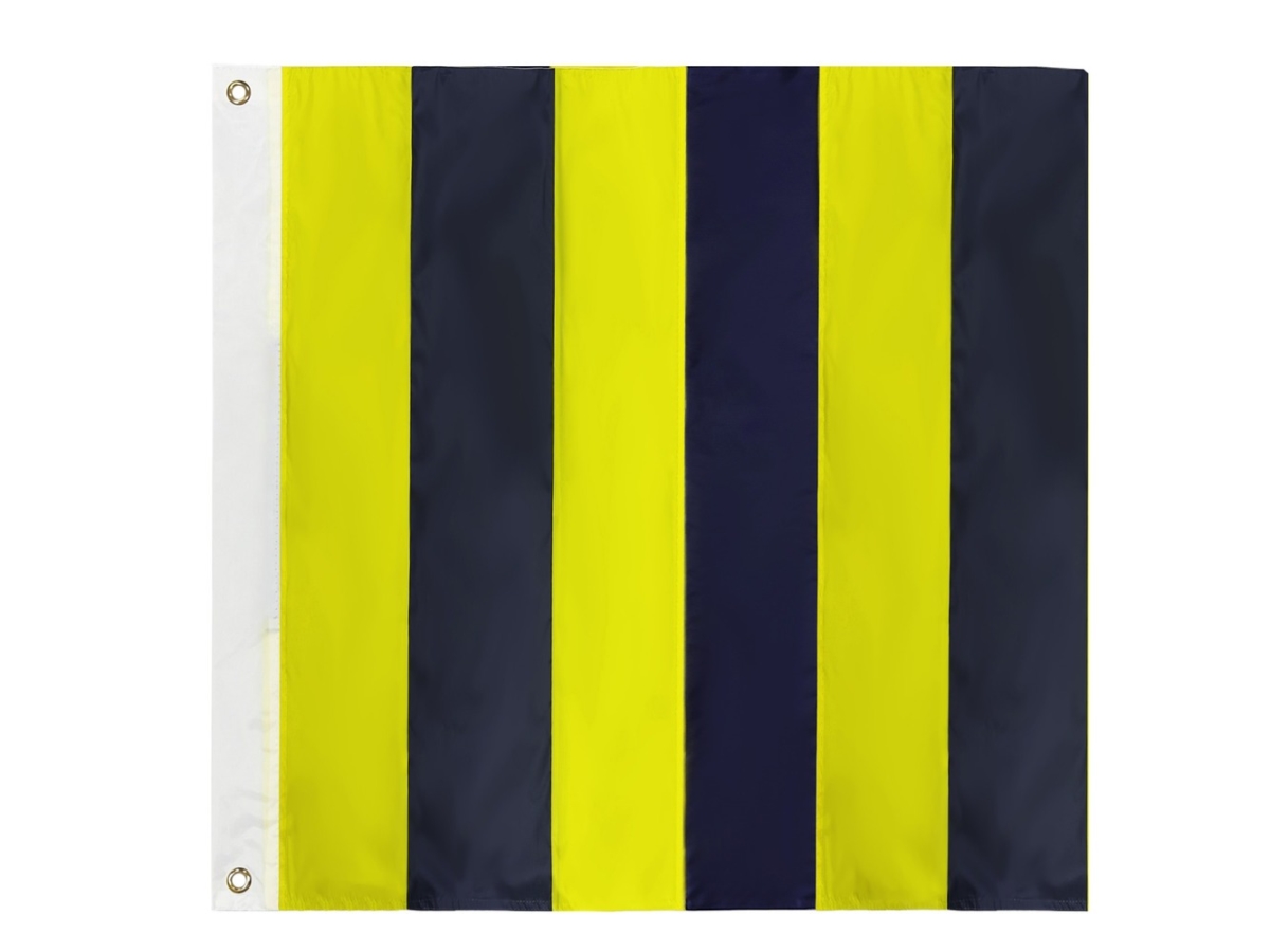 24 in. Authentic Letter G Nautical Alphabet Navy Code Outdoor Use Signal Flag