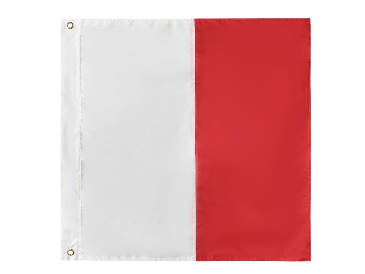 24 in. Authentic Letter H Nautical Alphabet Navy Code Outdoor Use Signal Flag