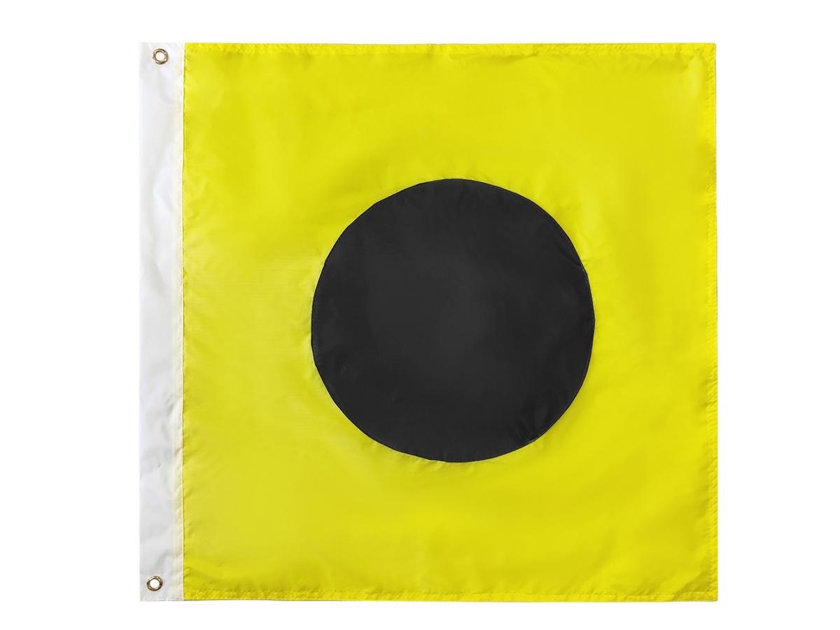 24 in. Authentic Letter I Nautical Alphabet Navy Code Outdoor Use Signal Flag