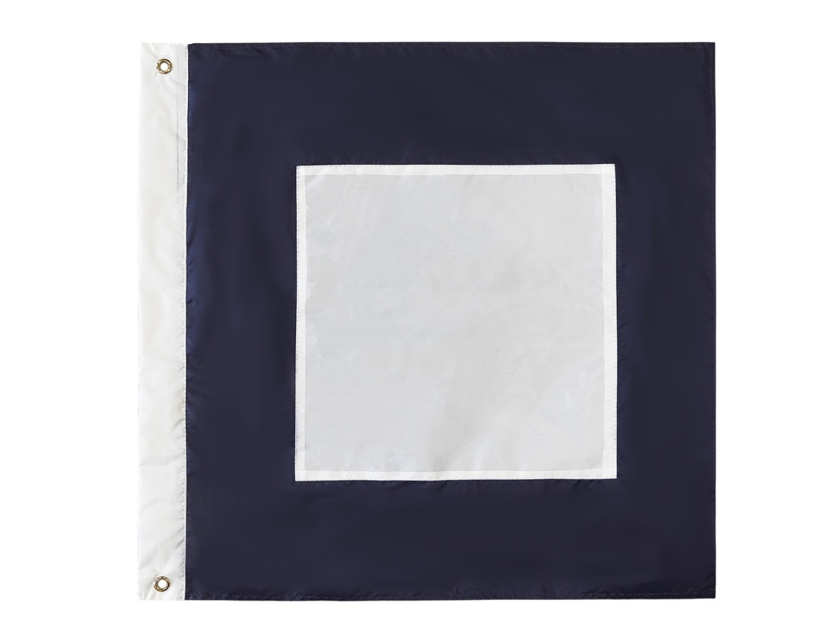 24 in. Authentic Letter P Nautical Alphabet Navy Code Outdoor Use Signal Flag