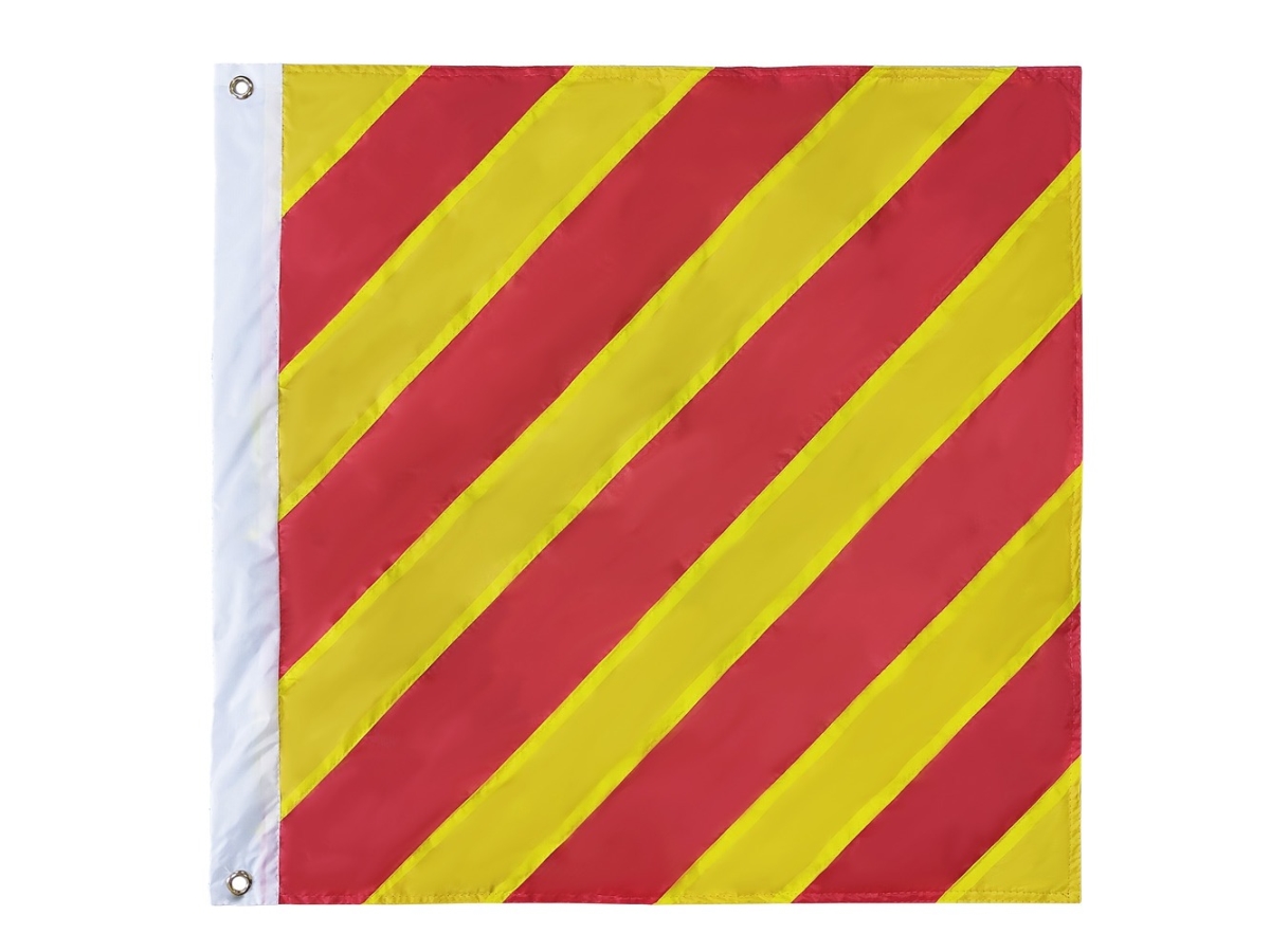 24 in. Authentic Letter Y Nautical Alphabet Navy Code Outdoor Use Signal Flag