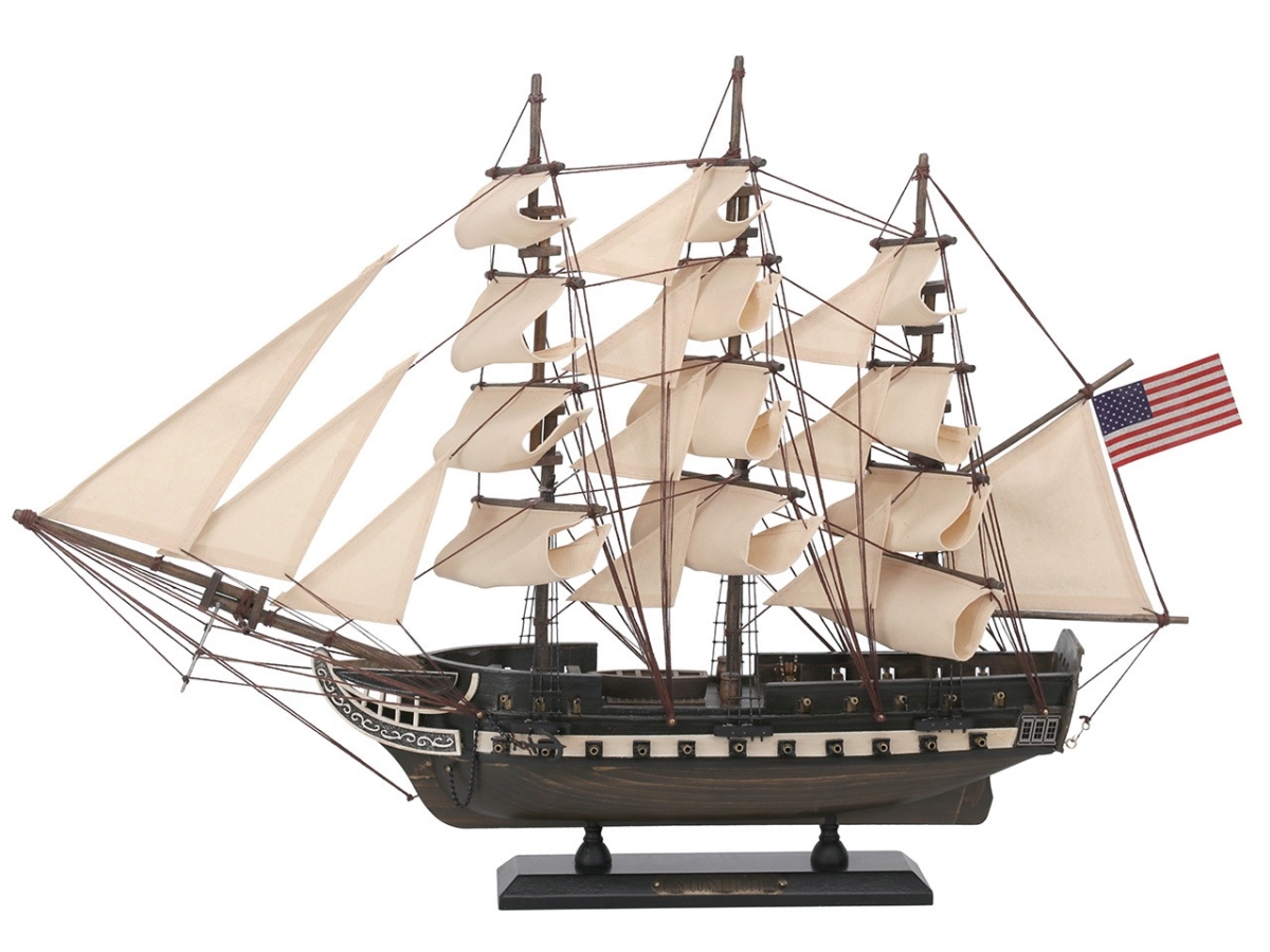 Picture of Handcrafted Model Ships R-Constitution 20 - Rico 24 in. Wooden Rustic USS Constitution Tall Model Ship
